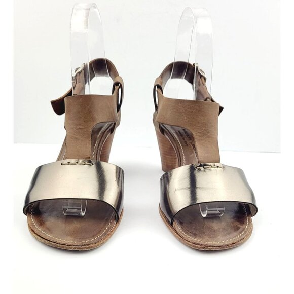 AGL Metalic T-Strap Metalic Sandal - Size 38 /‎ US 7.5 - Picture 7 of 8